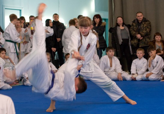 Детский экзамен айкидо
